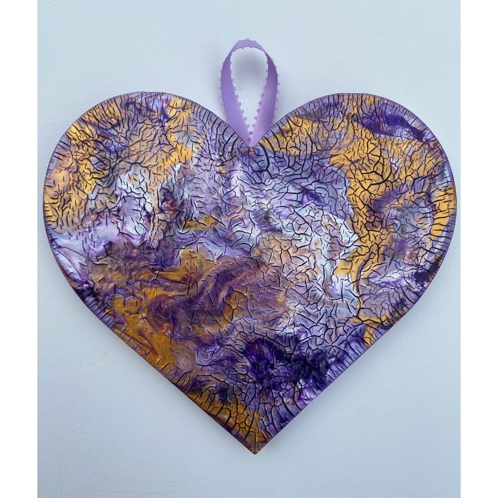 Heart Wall Decor: Heart of Gold— Violet